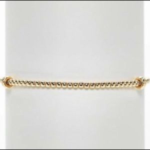 2MM YELLOW GOLD FILLED BRACELET WITH LARGE 14K GOLD RONDELLE PATTERN